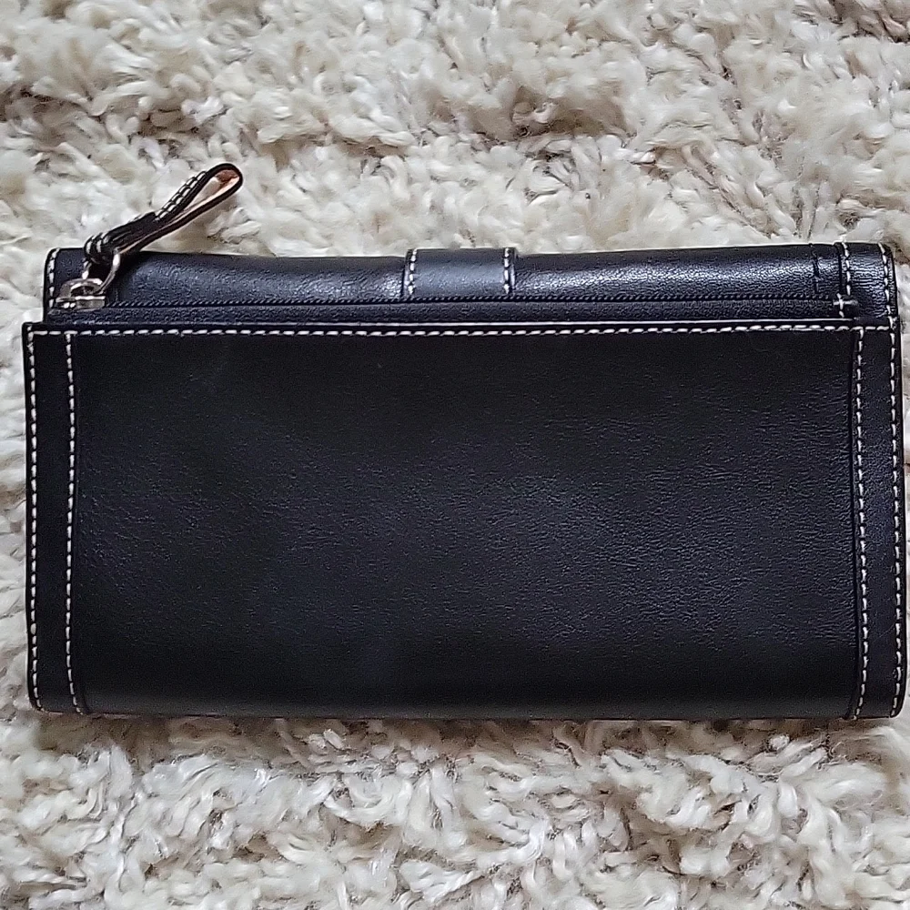 RARE Vintage COACH Leather Trifold Wallet - Picture 2 of 11